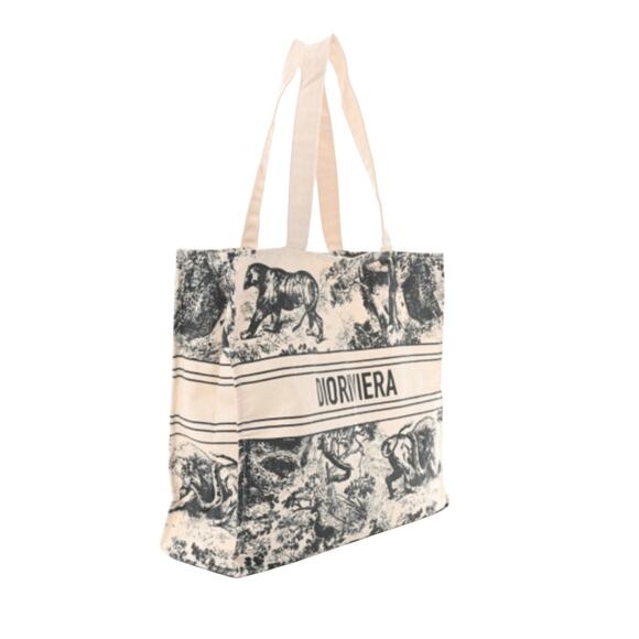 NEW Dioriviera Christian Dior Canvas Tote VIP/GWP Navy & Cream - Picture 4 of 9